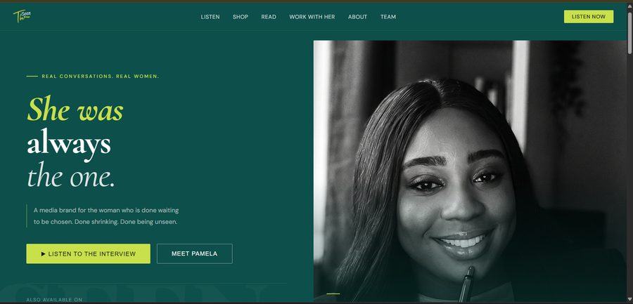 The Seen Woman website
